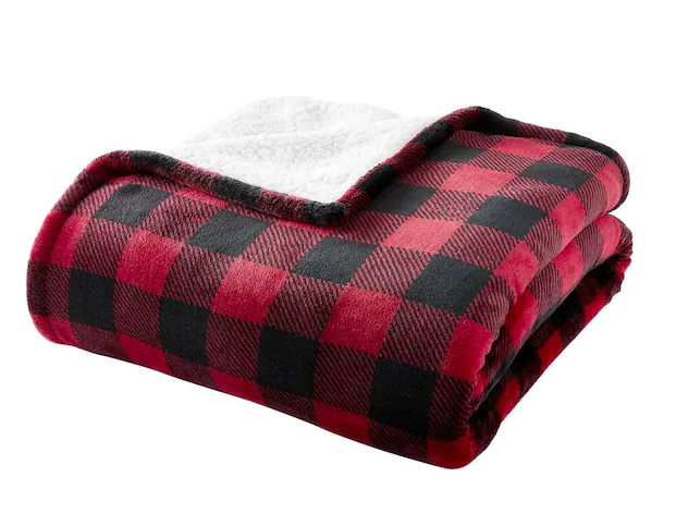 Home Decorators Plush Sherpa Throw Blanket