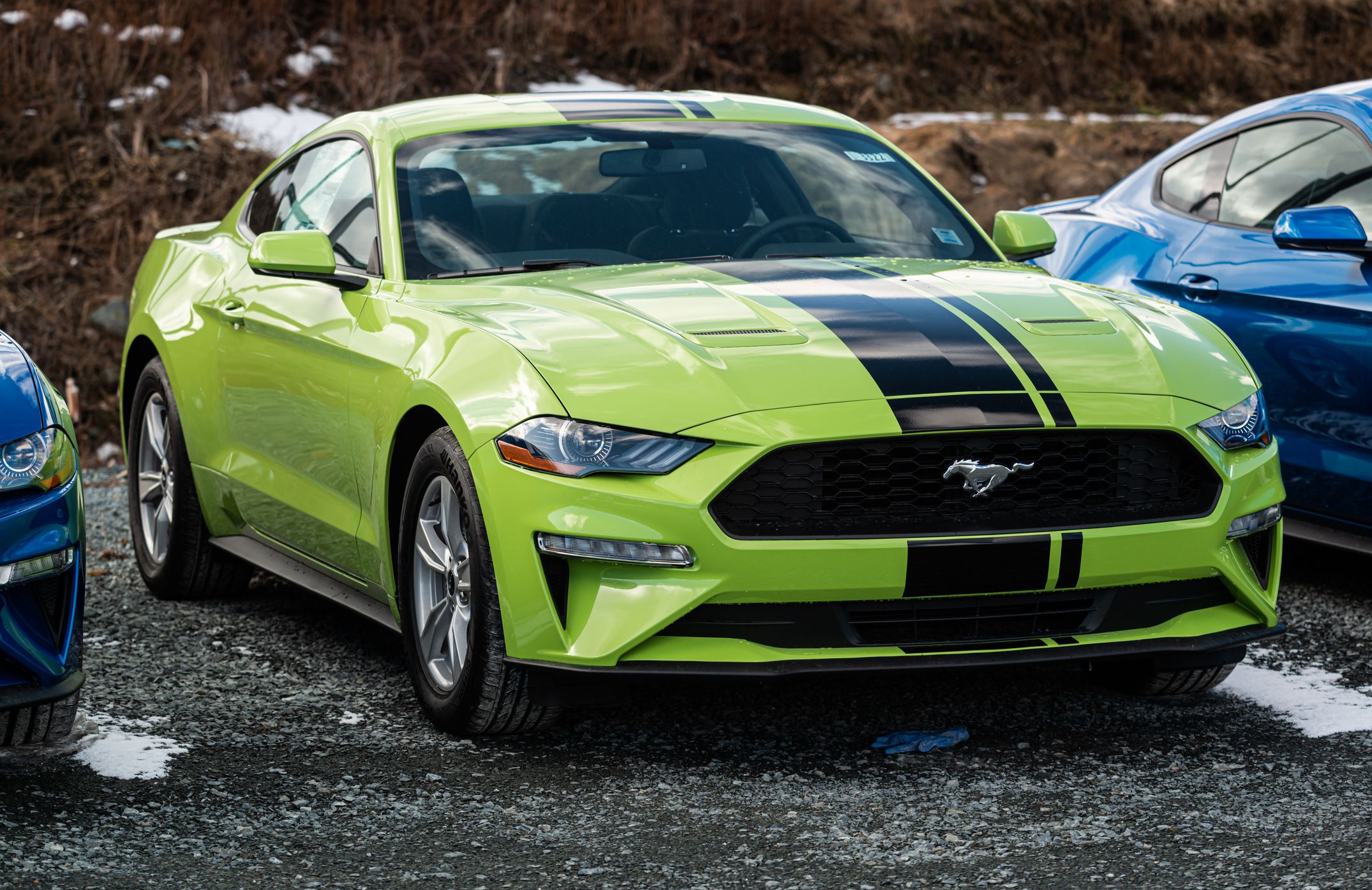 Dartmouth, Canada - February 28, 2020 - 2020 Ford Mustang GT coupe at a Ford dealership.