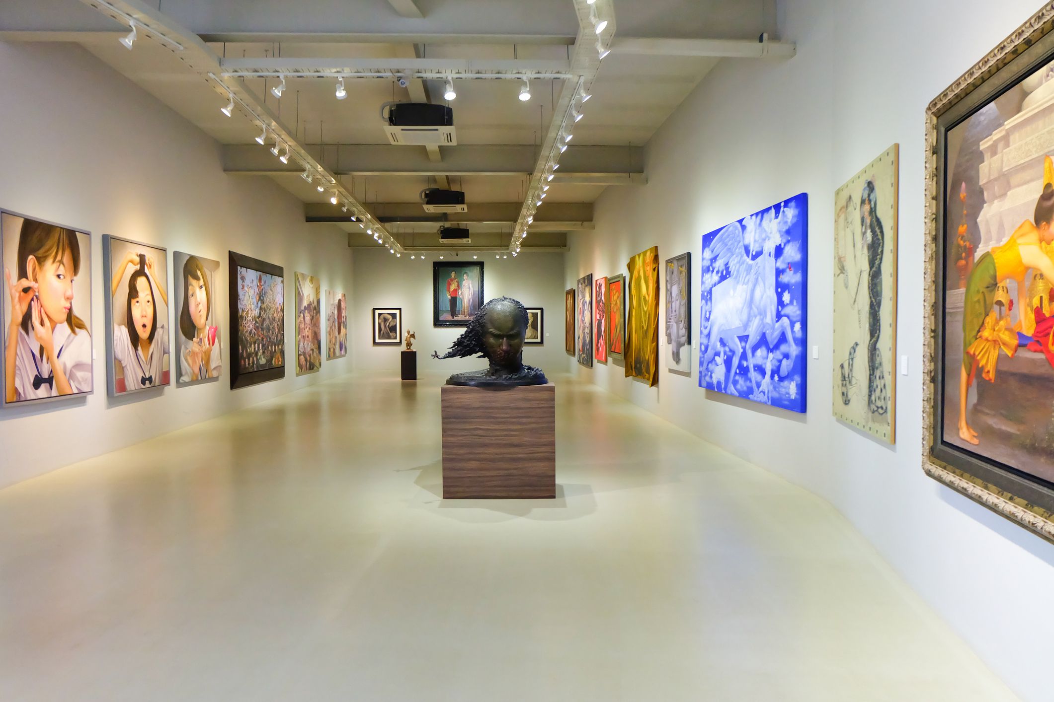 Nakhon Ratchasima, Thailand - August 1, 2016: Khao Yai Art Museum, Museum art collection of paintings and sculptures, Open to visitors free of charge at all.