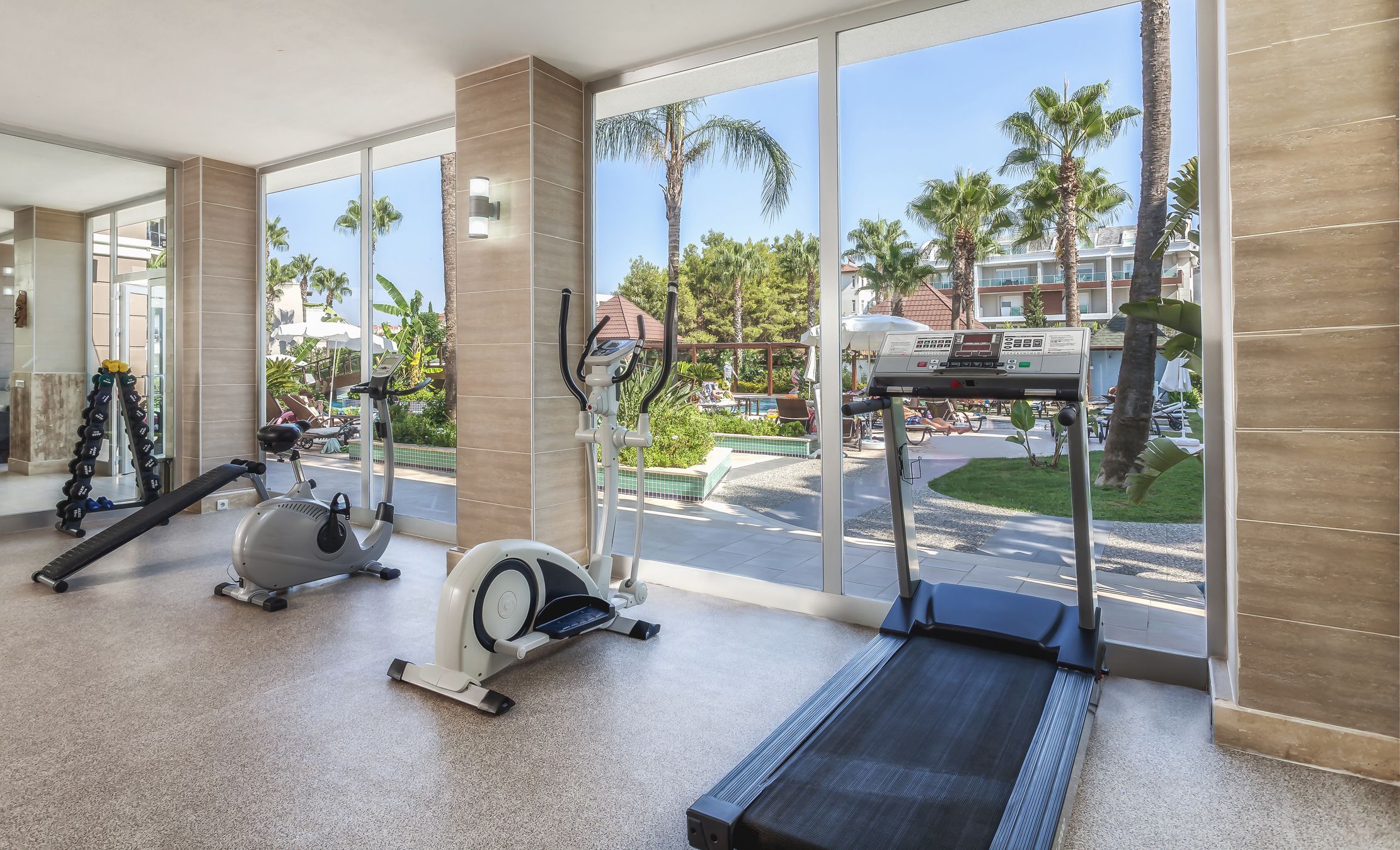 Small Gym center in resort hotel