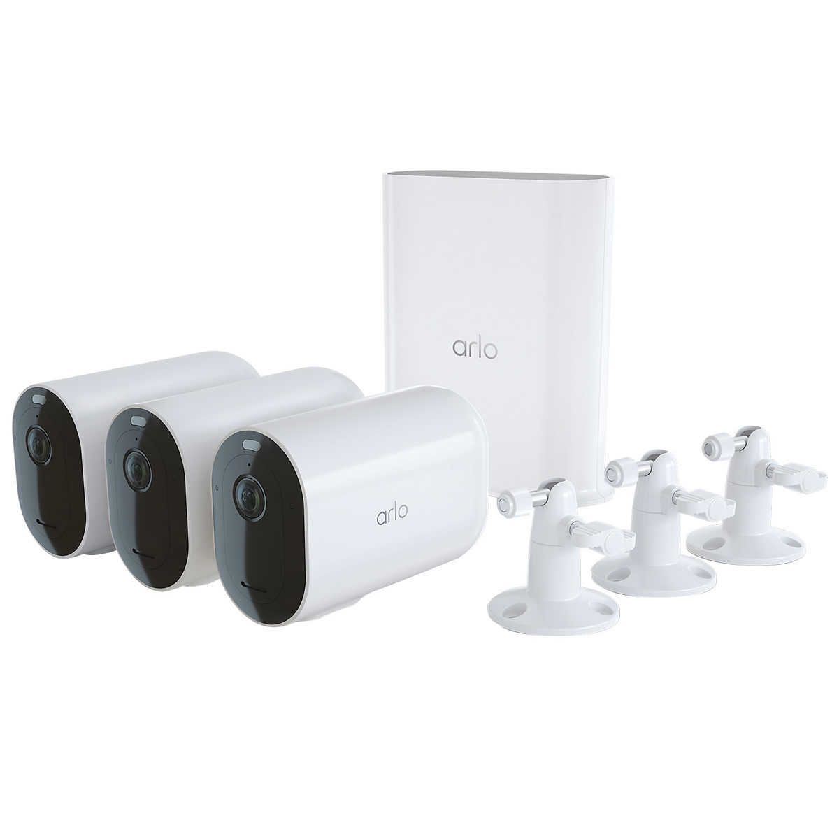 Arlo Pro 4 XL Spotlight 3 Camera Security Bundle