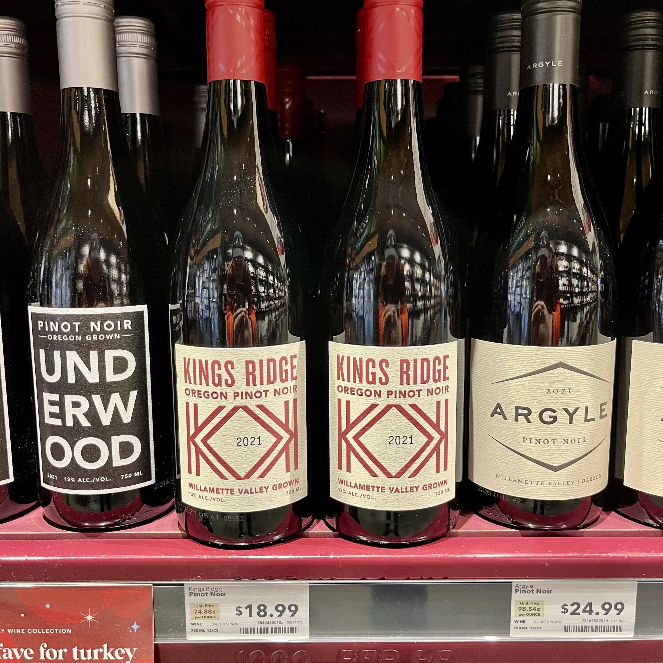Kings Ridge Pinot Noir at whole foods