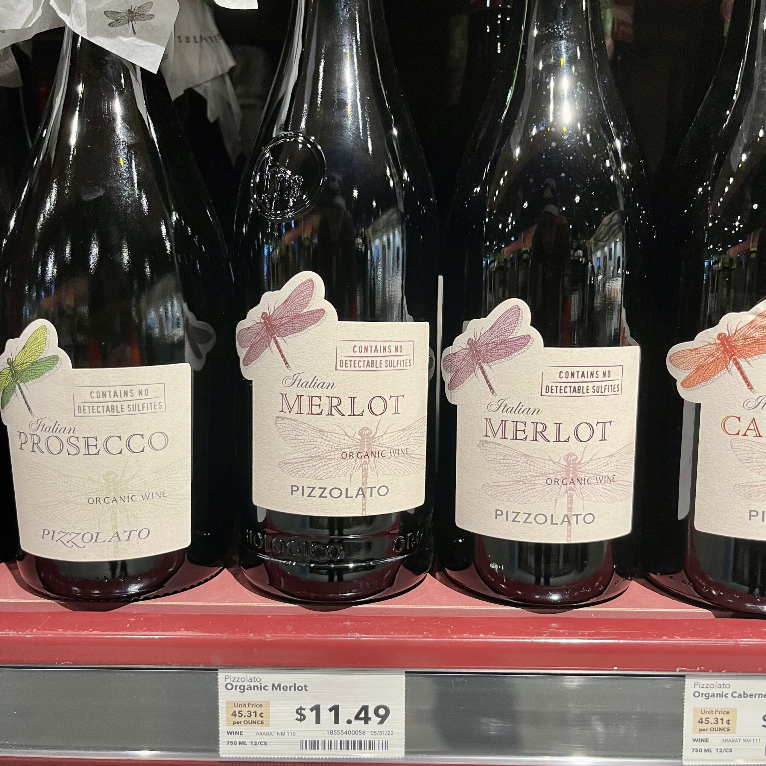 Pizzolato Organic Merlot at whole foods