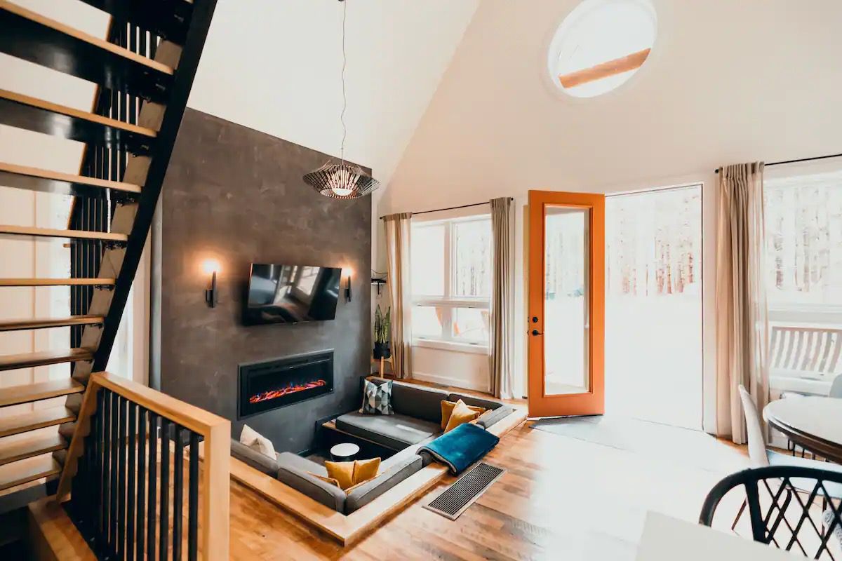 Airbnb Stay with Conversation Pit