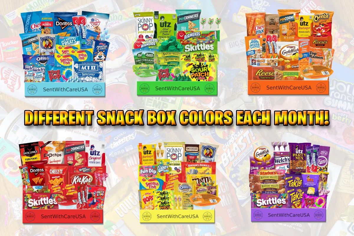 Color Themed Snack Box By SentWithCareUSA