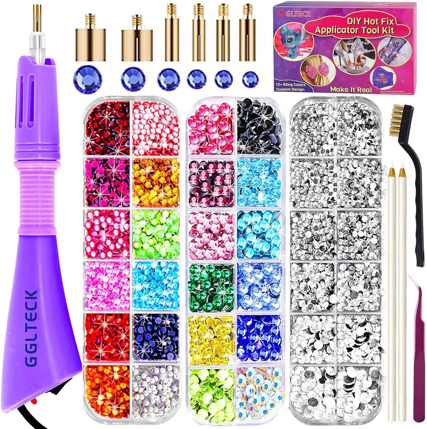 GLTECK Hotfix Applicator Bedazzler Kit