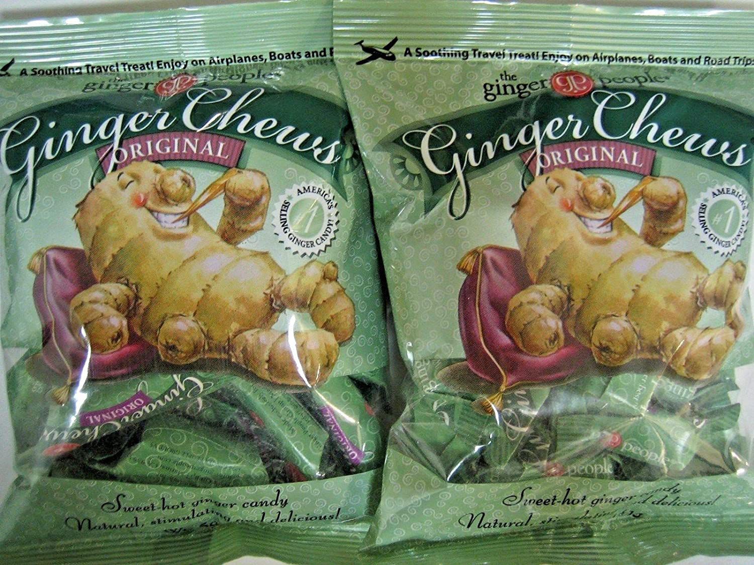 Two packages of ginger chews