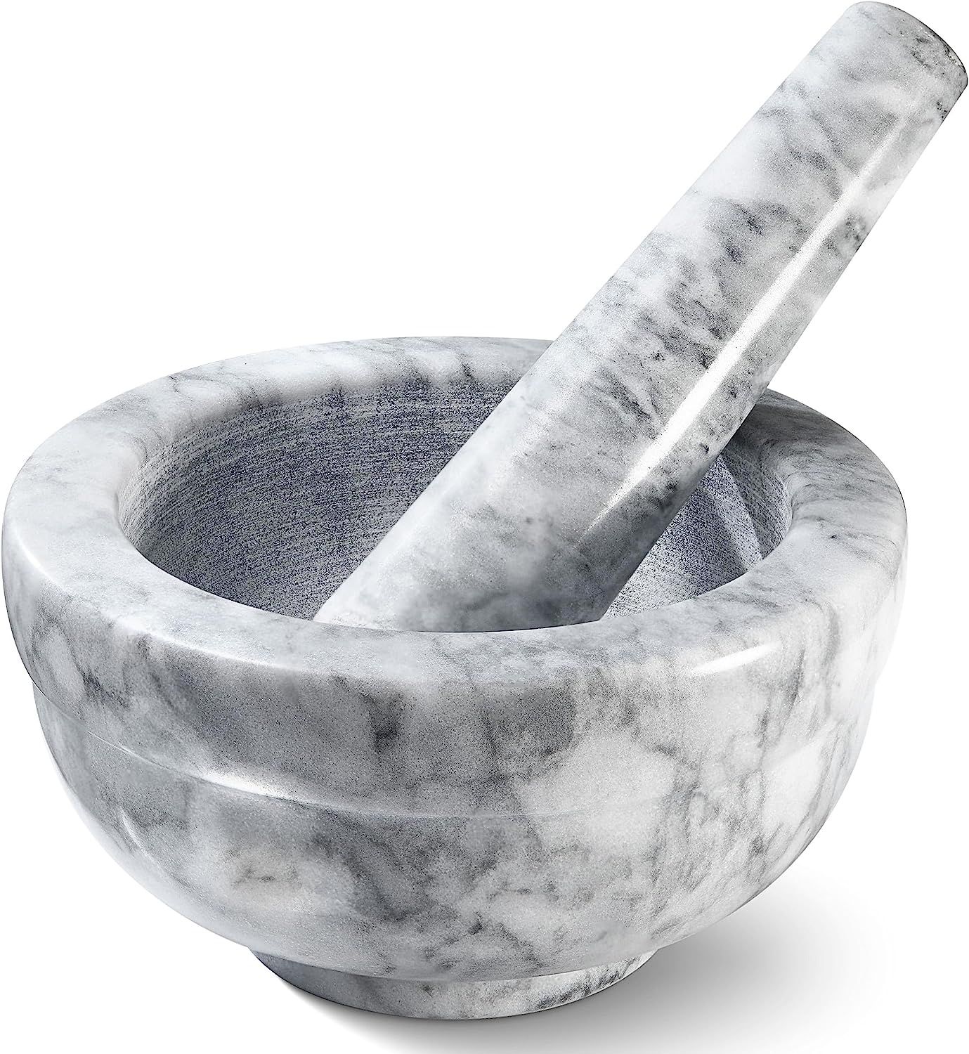 Sagler Mortar and Pestle Set, Marble Grey
