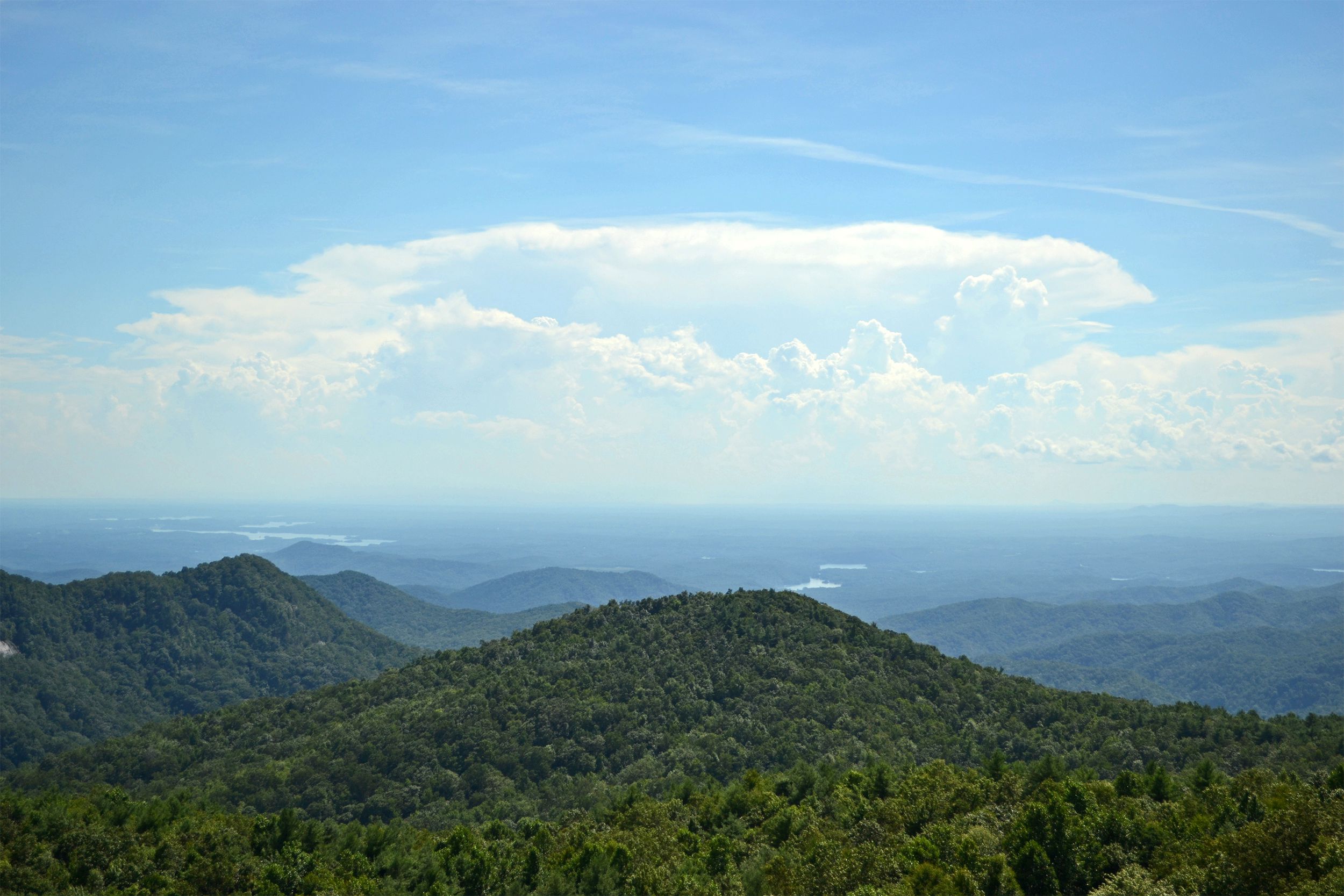 Sassafras Mtn View, Lakes Hartwell and Jocasse