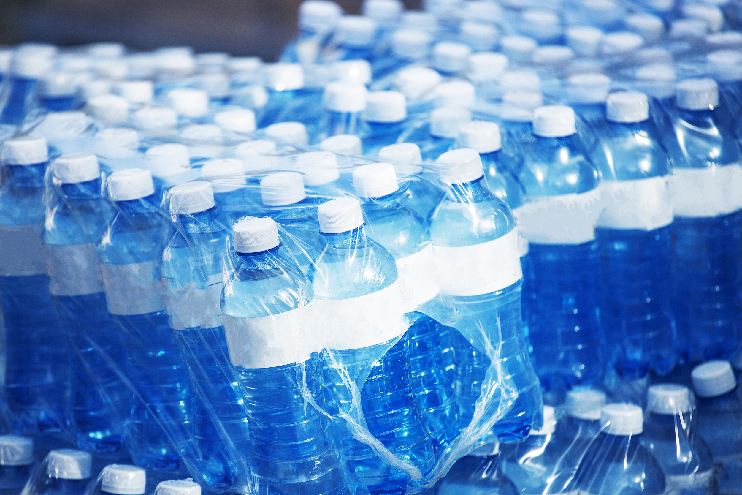 Plastic water bottles