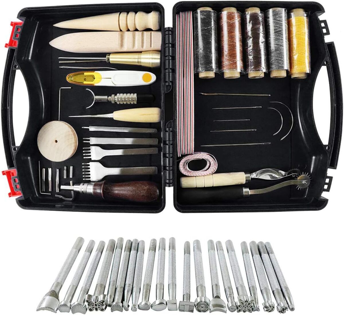 WHDZ Leather Sewing Tools Kit, 52-Pieces