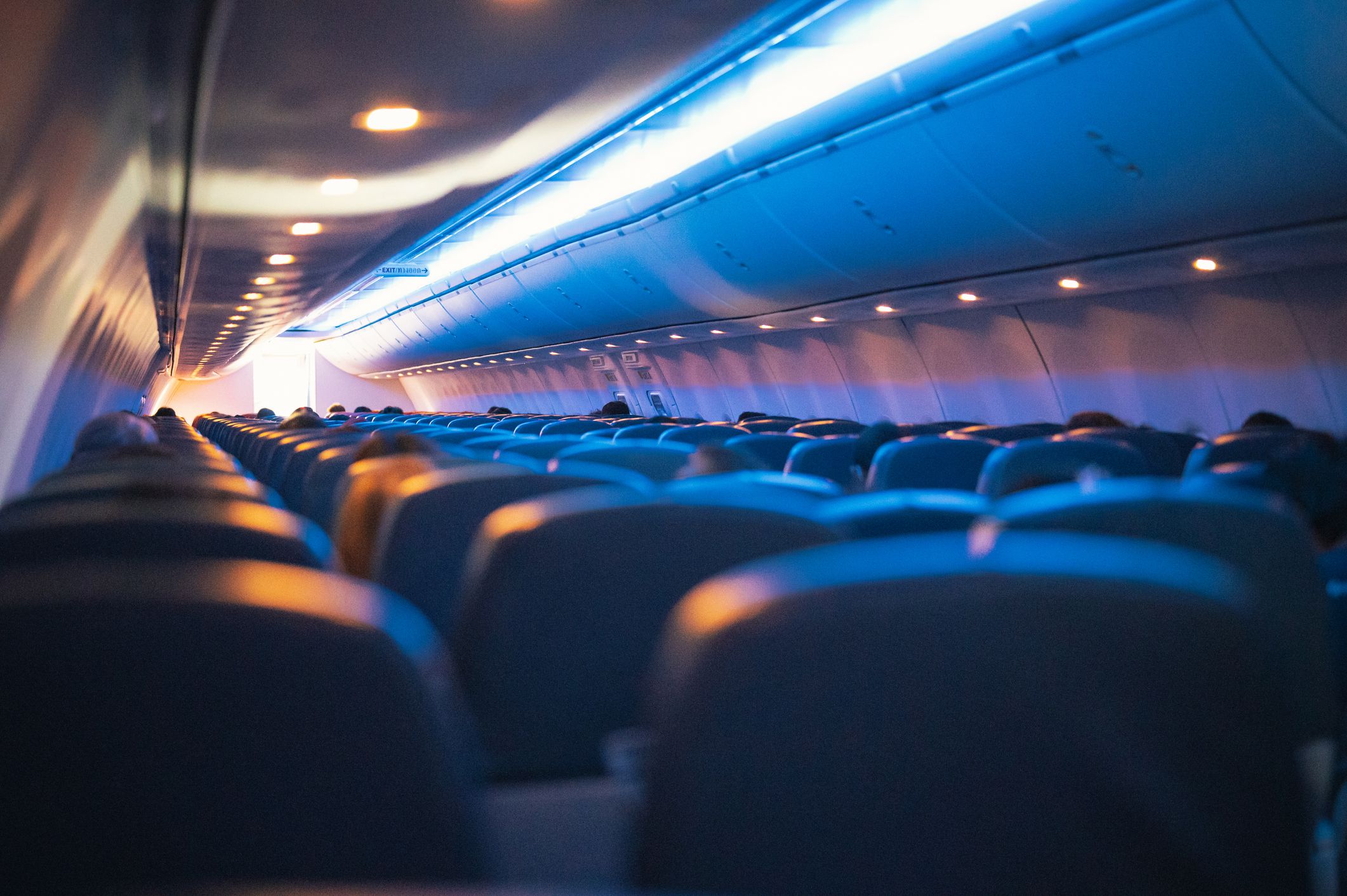 Empty seat Plane social distance flying during Covid-19
