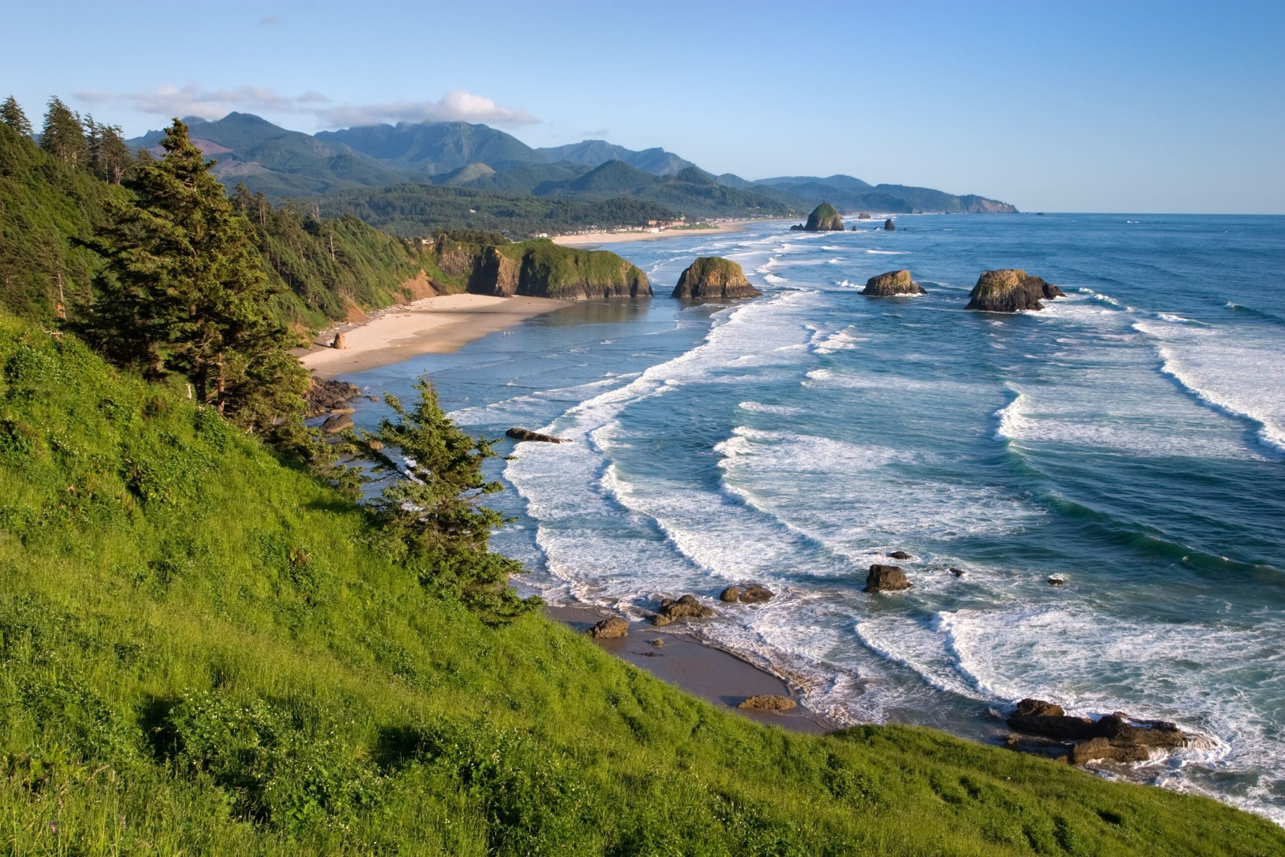 Cannon Beach Oregon summer evening