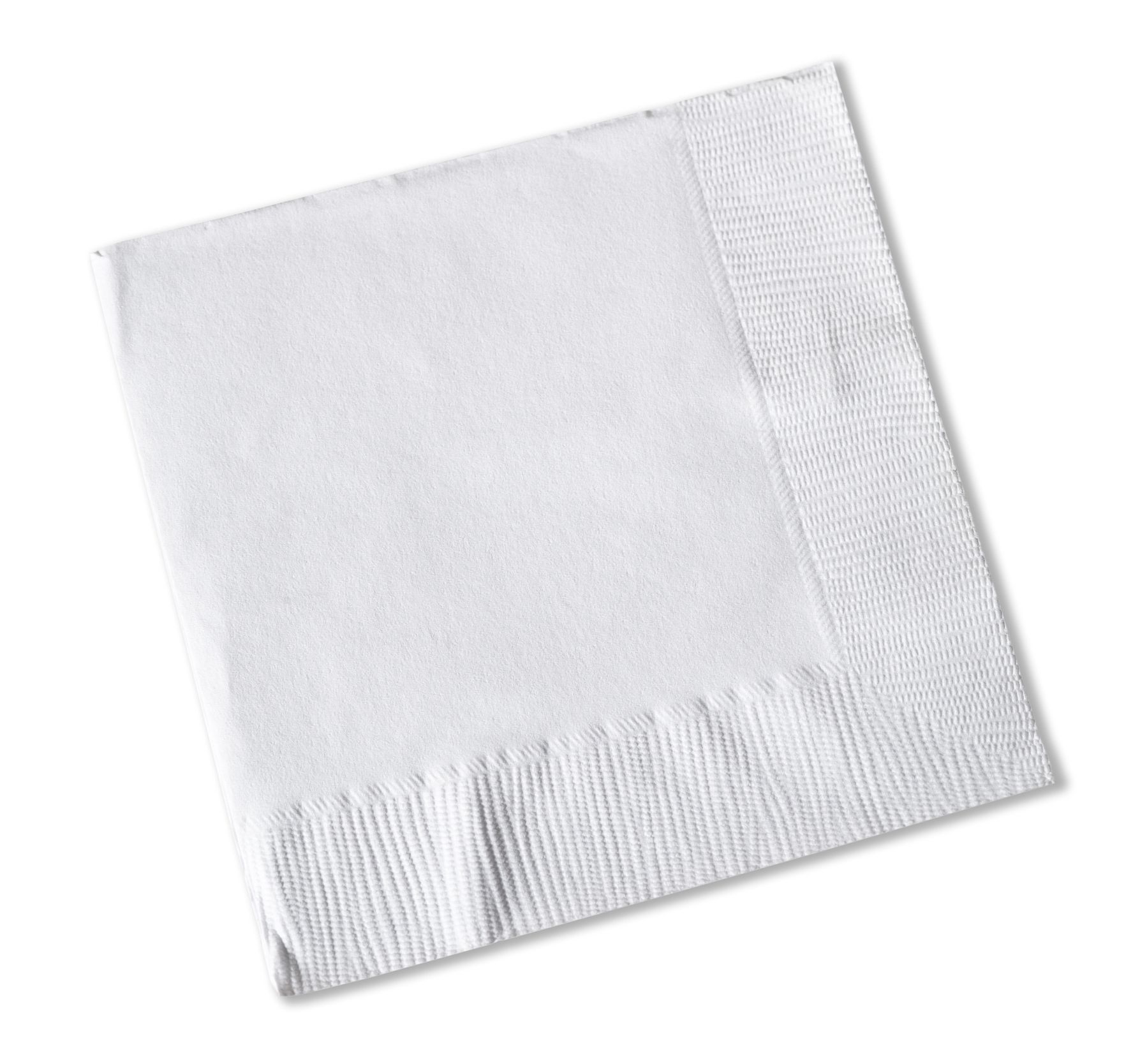 Paper bar towel coaster isolated on white