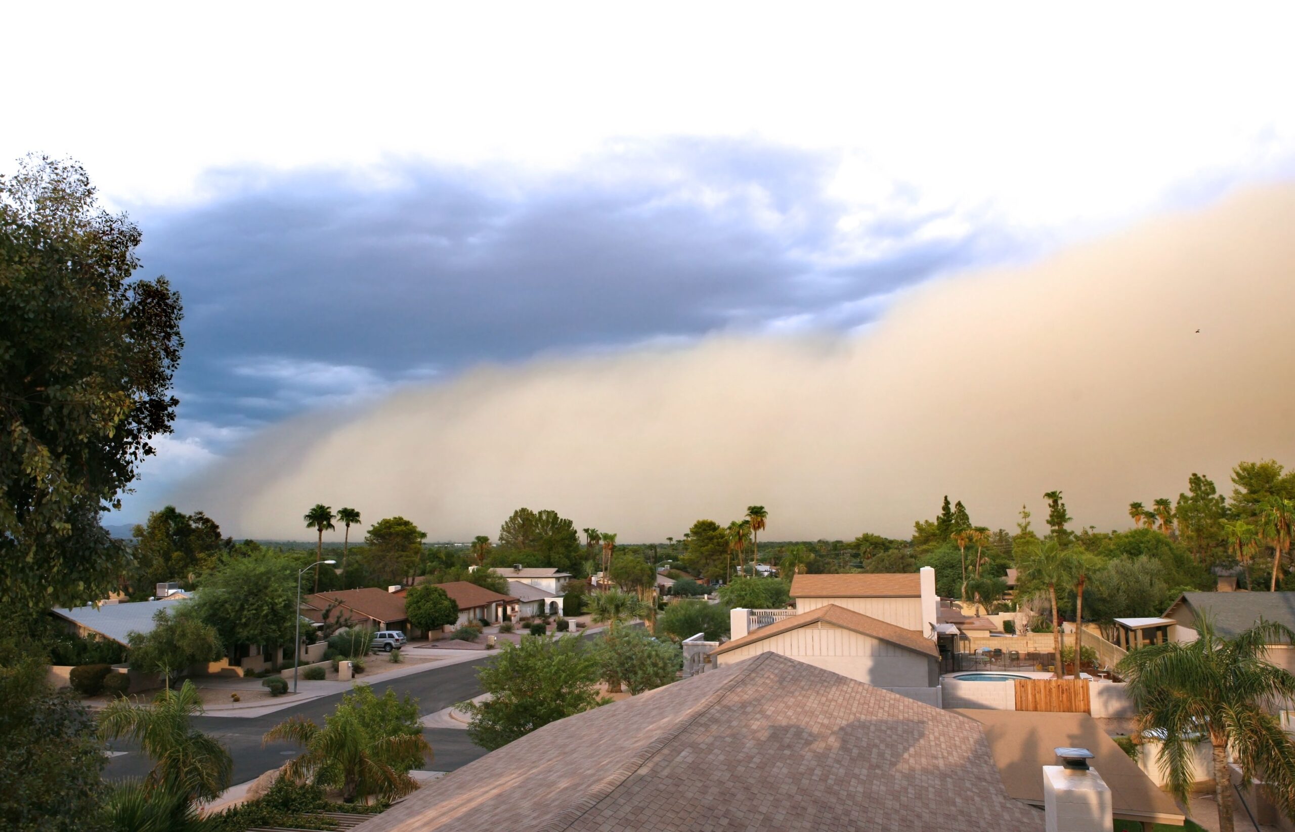 Desert dust storm (
