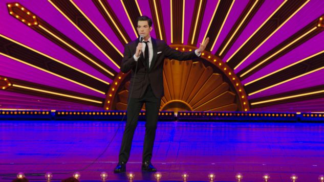 john mulaney on stage performing kid gorgeous