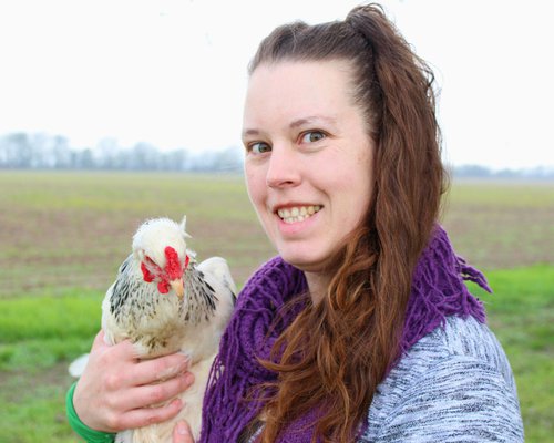 Maat van Uitert, founder of Pampered Chicken Mama