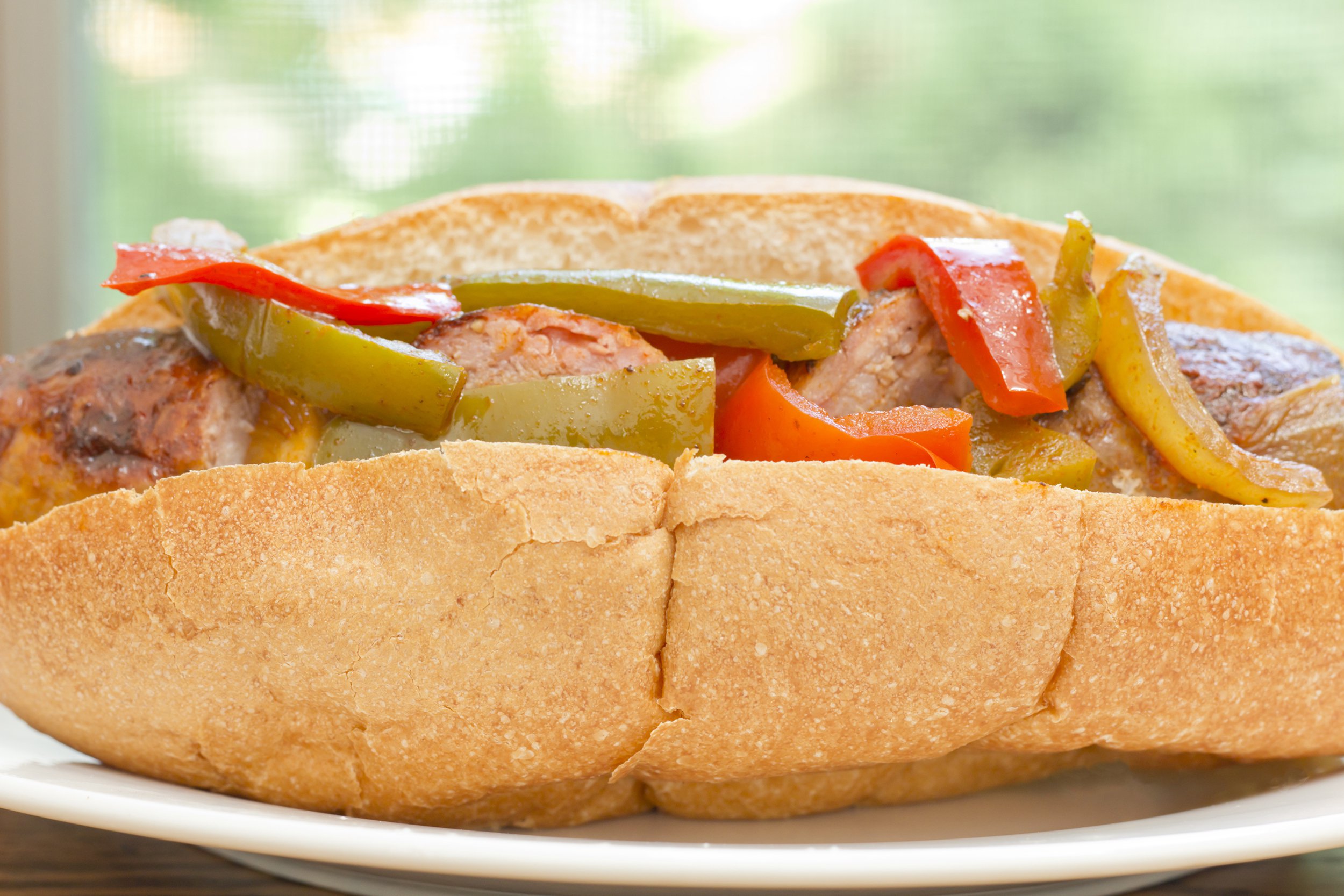 Sausage and pepper hoagie
