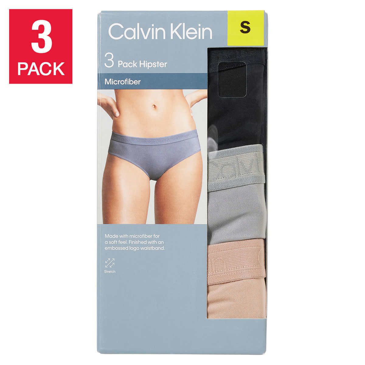 Calvin Klein Ladies' Hipster, 3-Pack