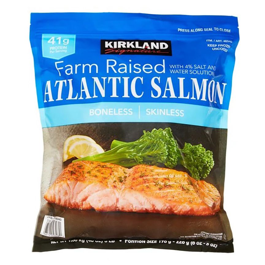 Kirkland Signature Farmed Atlantic Salmon, Individually Wrapped, 3 lbs