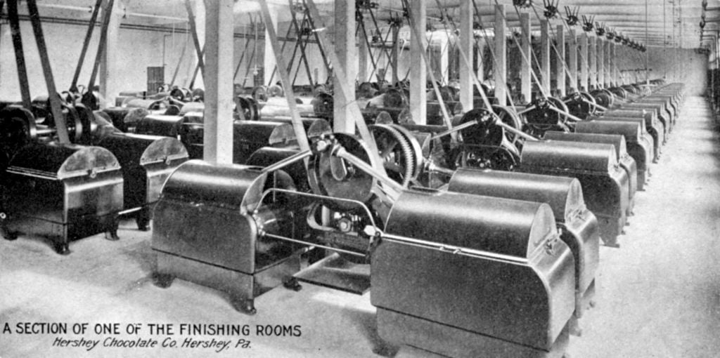 Hershey, Pennsylvania, USA. A section of the finishing rooms