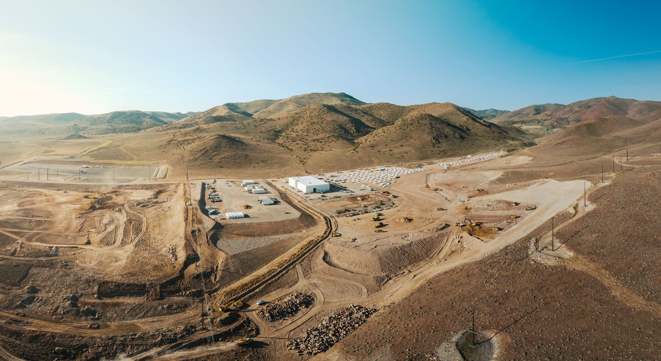 Aerial view of Redwood Materials company