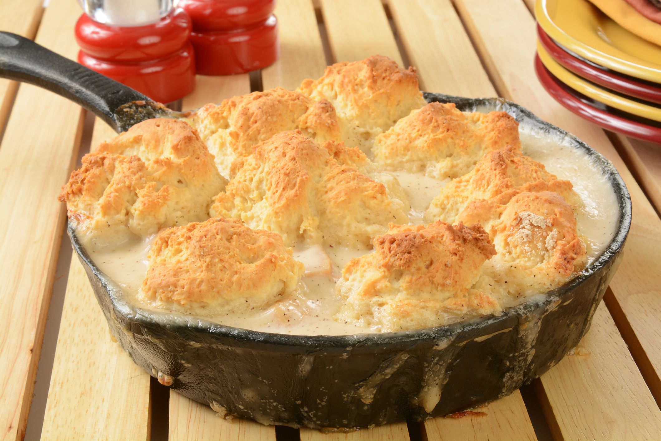 Beef & Vegetable Biscuit Bake