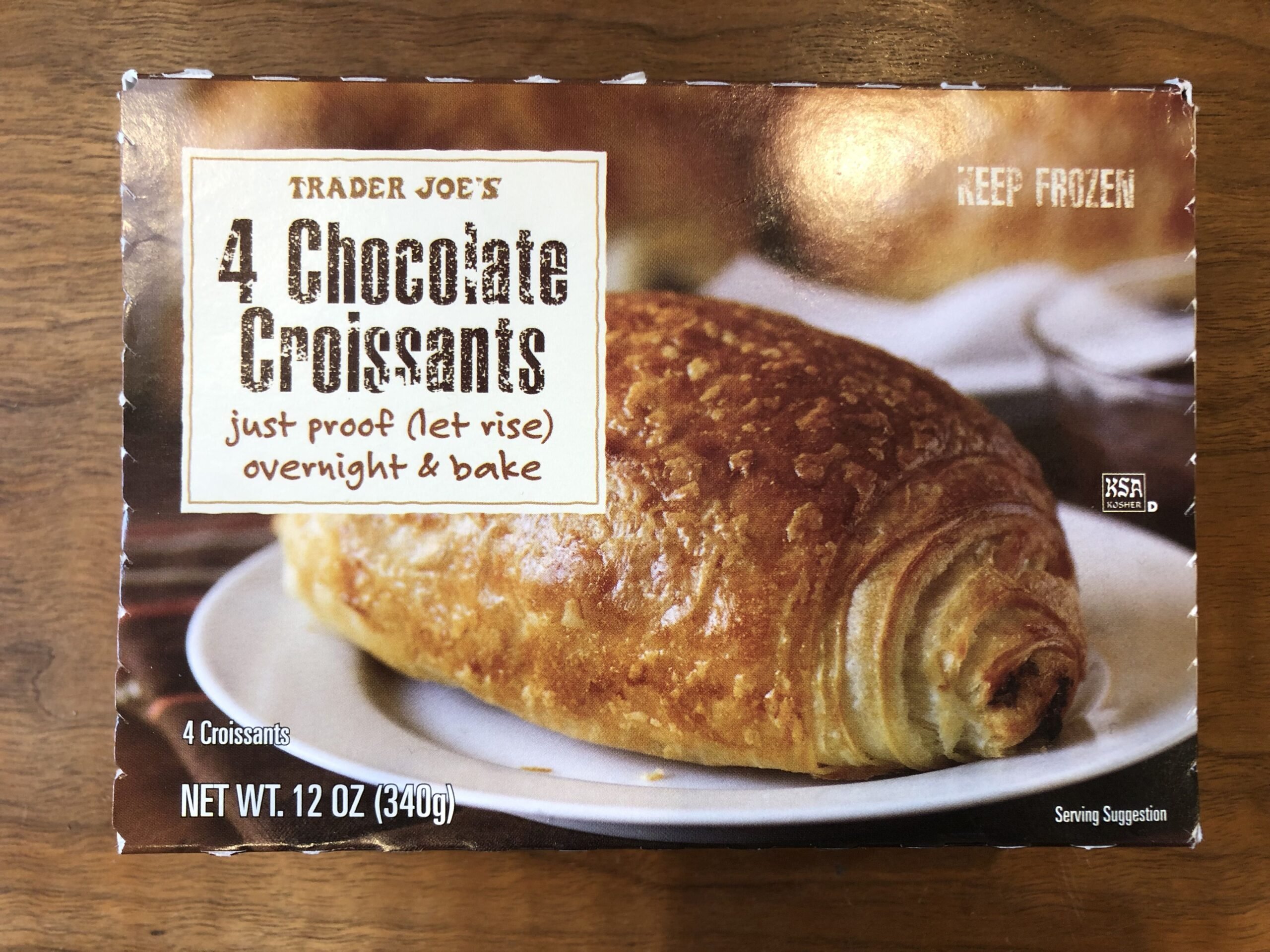 Box of Trader Joe's Chocolate Croissants