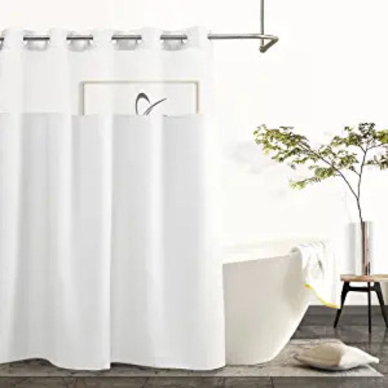 White Shower Curtain