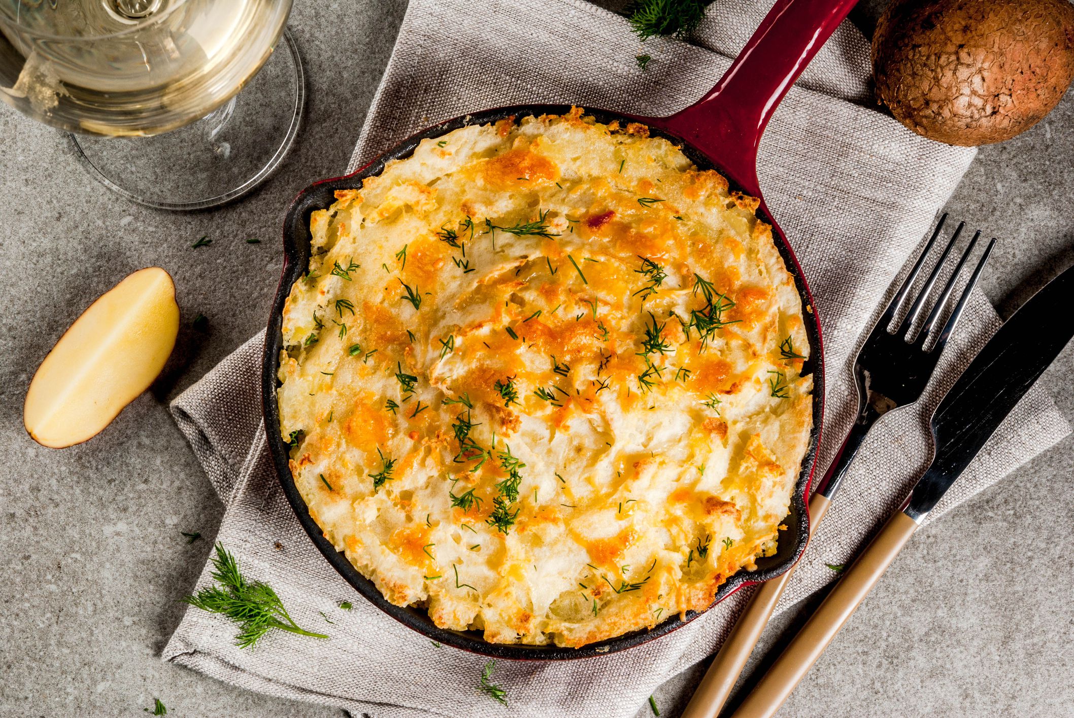 Spicy Moroccan Ground Beef and Potato Pie
