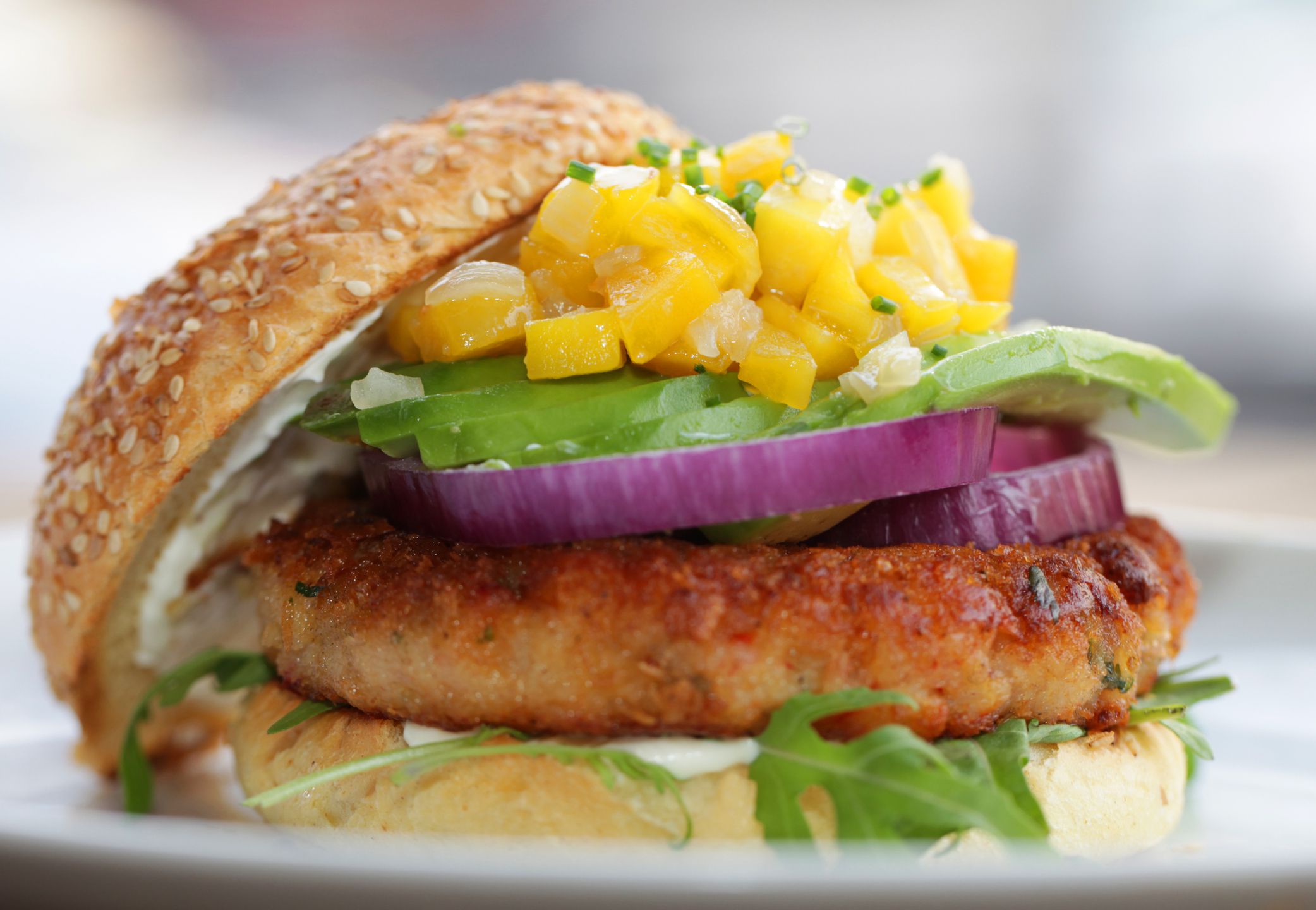 Shrimp burger