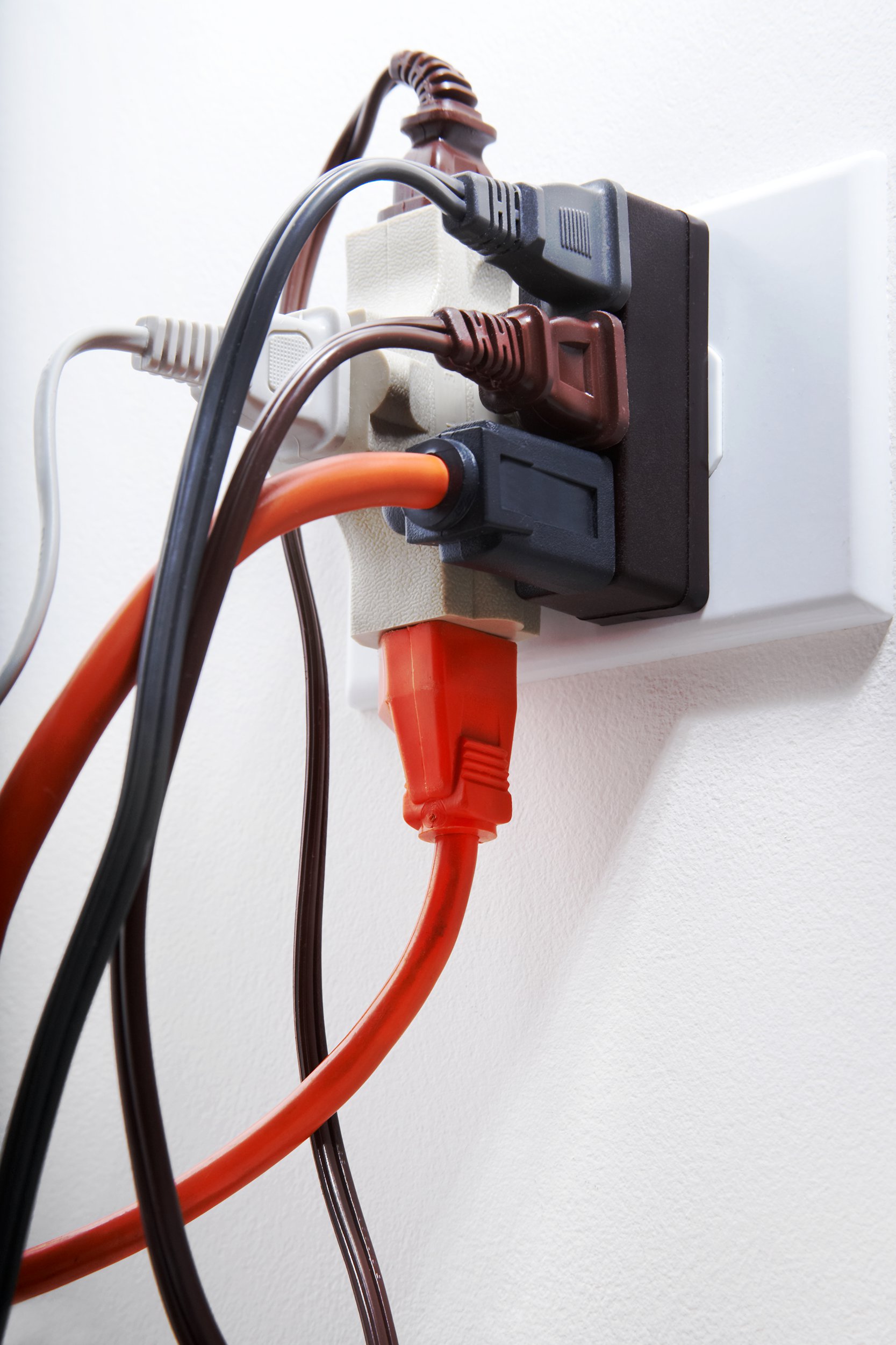 Overloaded electrical outlet