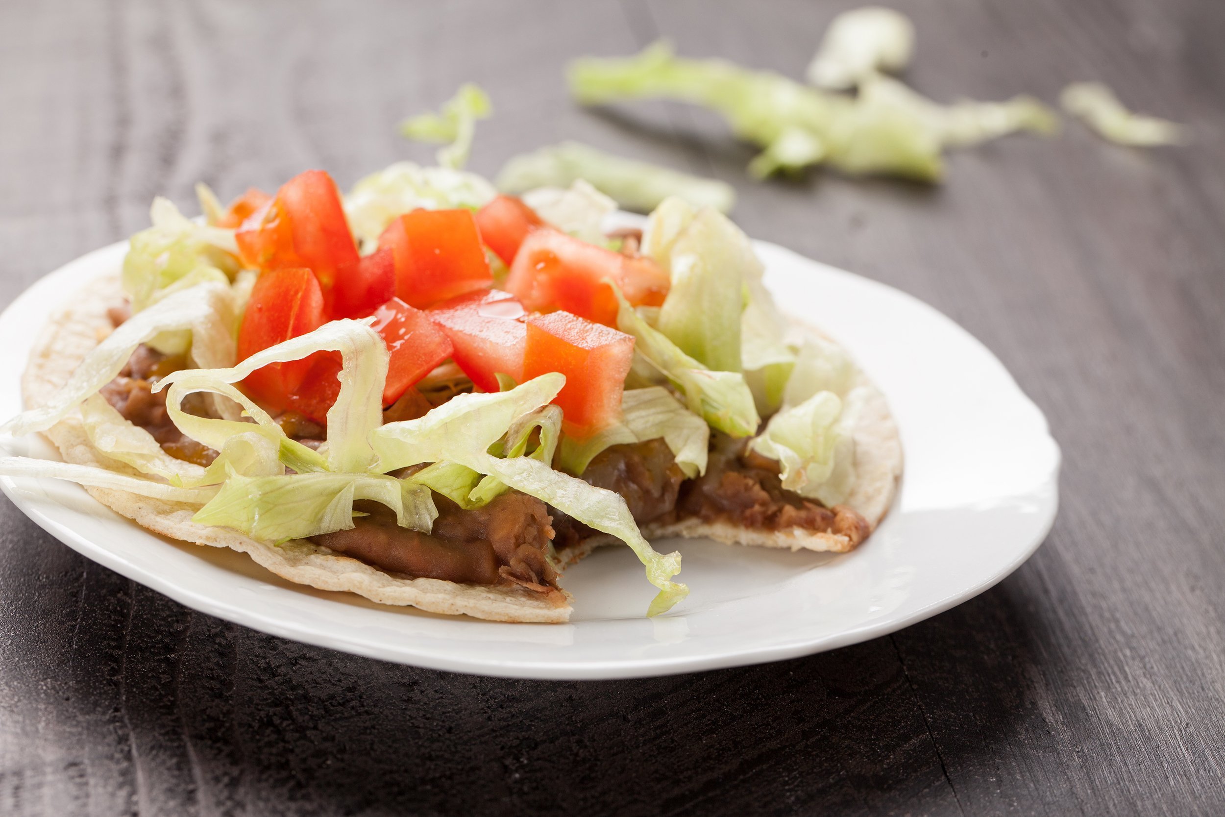 Refried Bean Tostadas