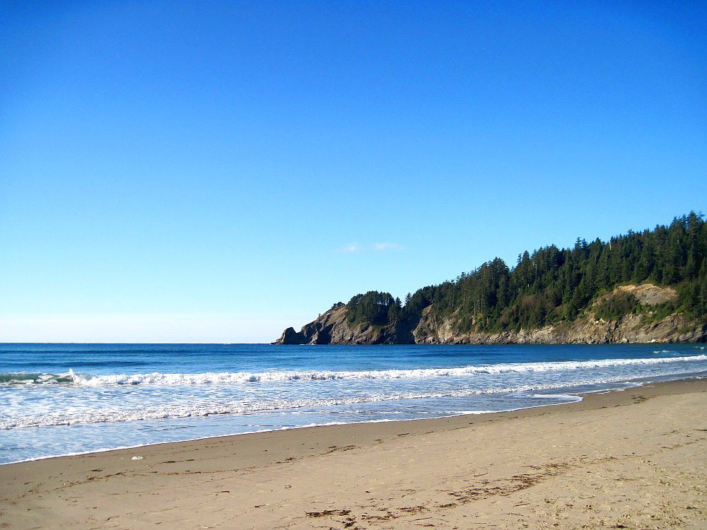 Cape Falcon in view from Short Sand Beach.