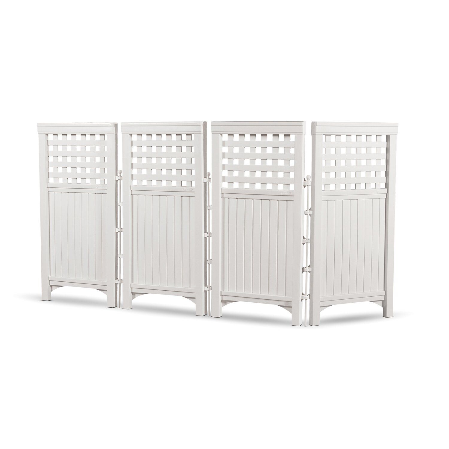 White Outdoor Privacy Screen