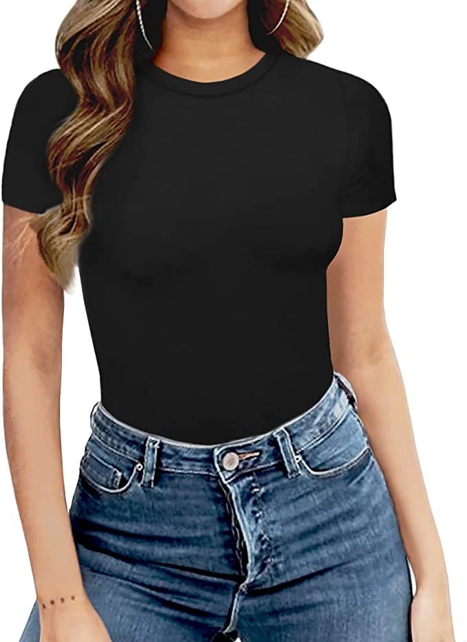 MANGOPOP Short-Sleeve Body Jumpsuit
