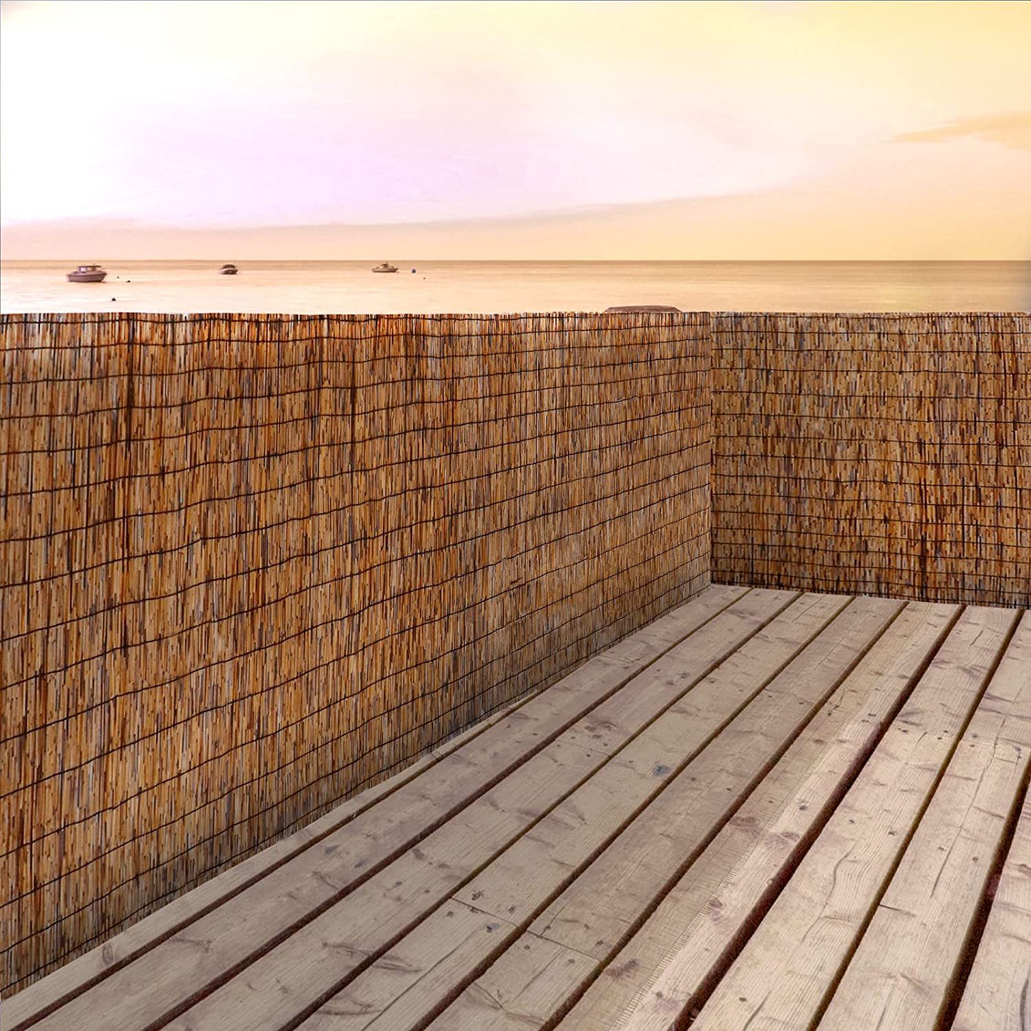 ZNCMRR Natural Reed Fencing Rolls