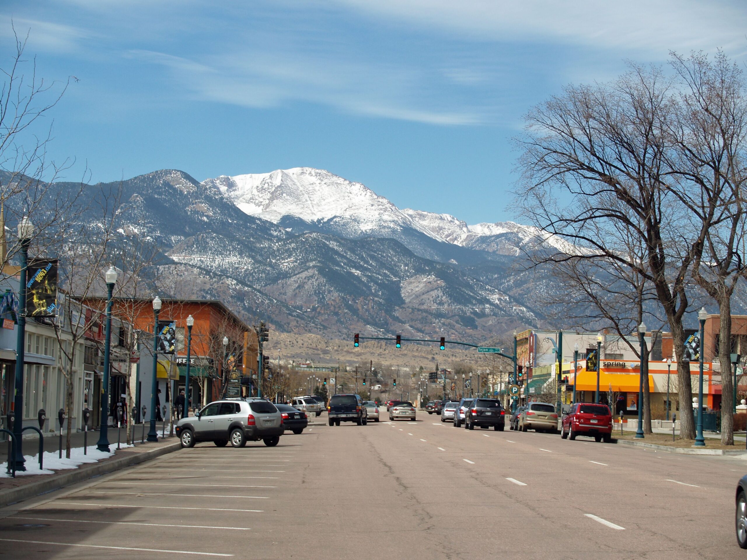 Colorado Springs, Colorado in winter