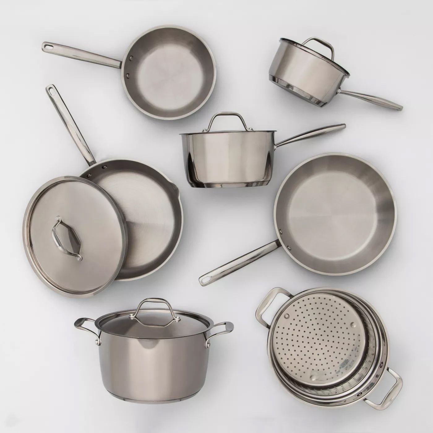 Made by Design Stainless Steel 11-Piece Cookware Set