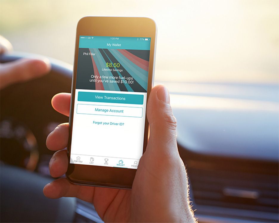 My Wallet app on smart phone