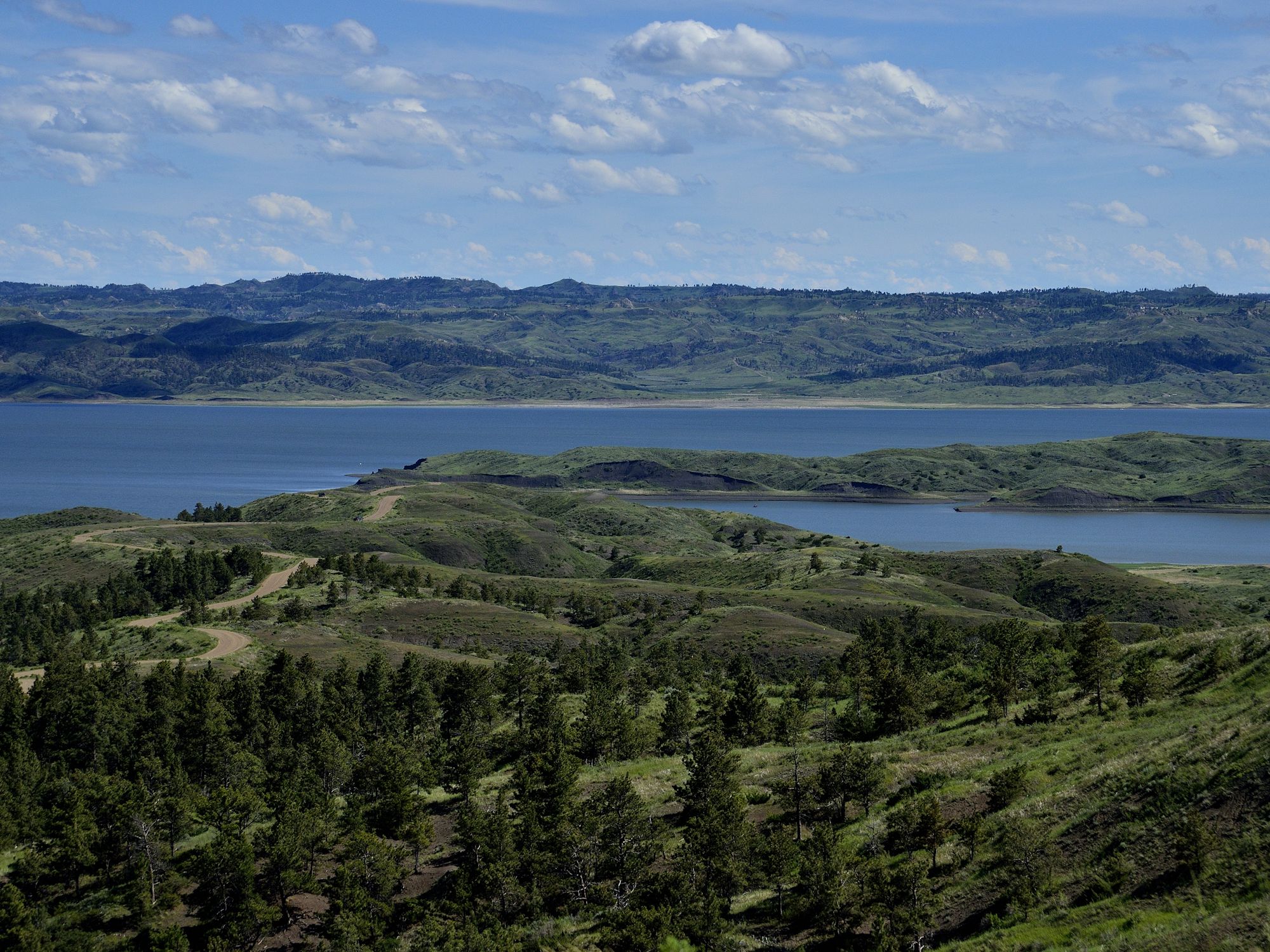 Overlooking the fortpeck lake from the charles m russell wildlife reserve.