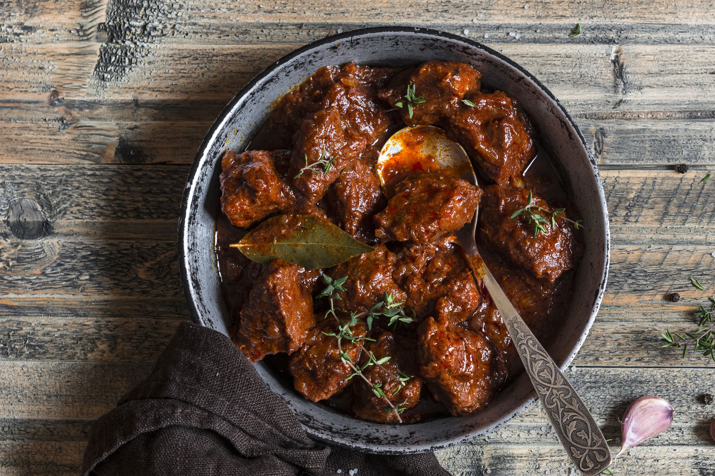 Beef cubed chili
