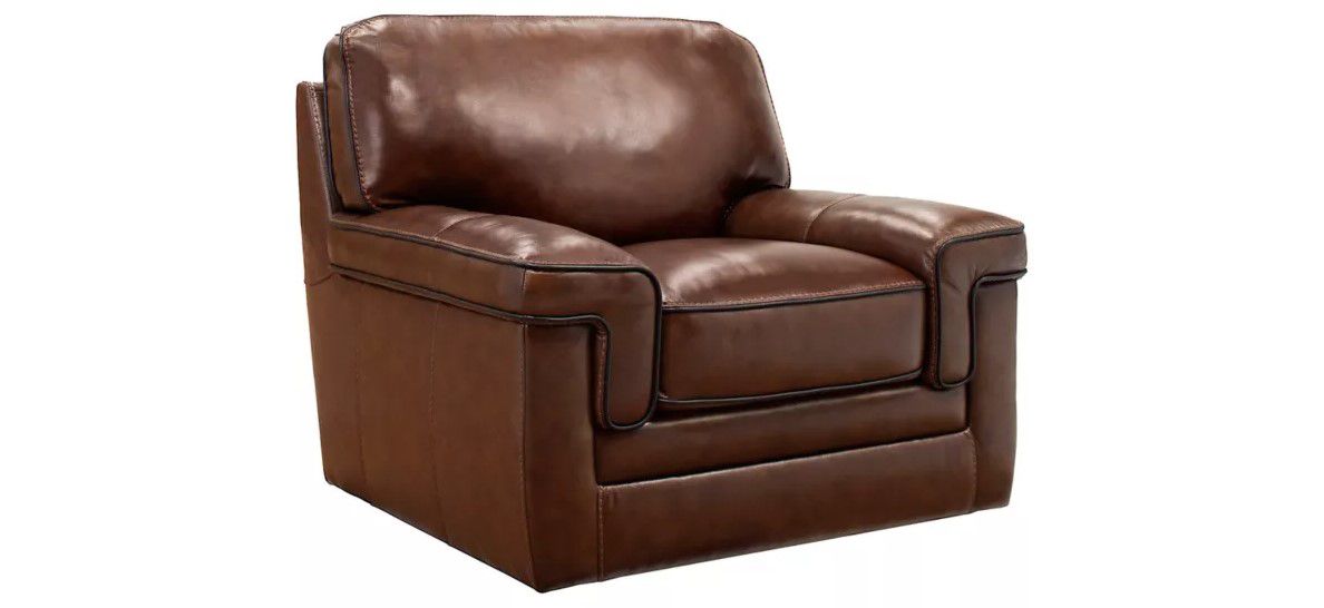 Colton Leather Swivel Chair