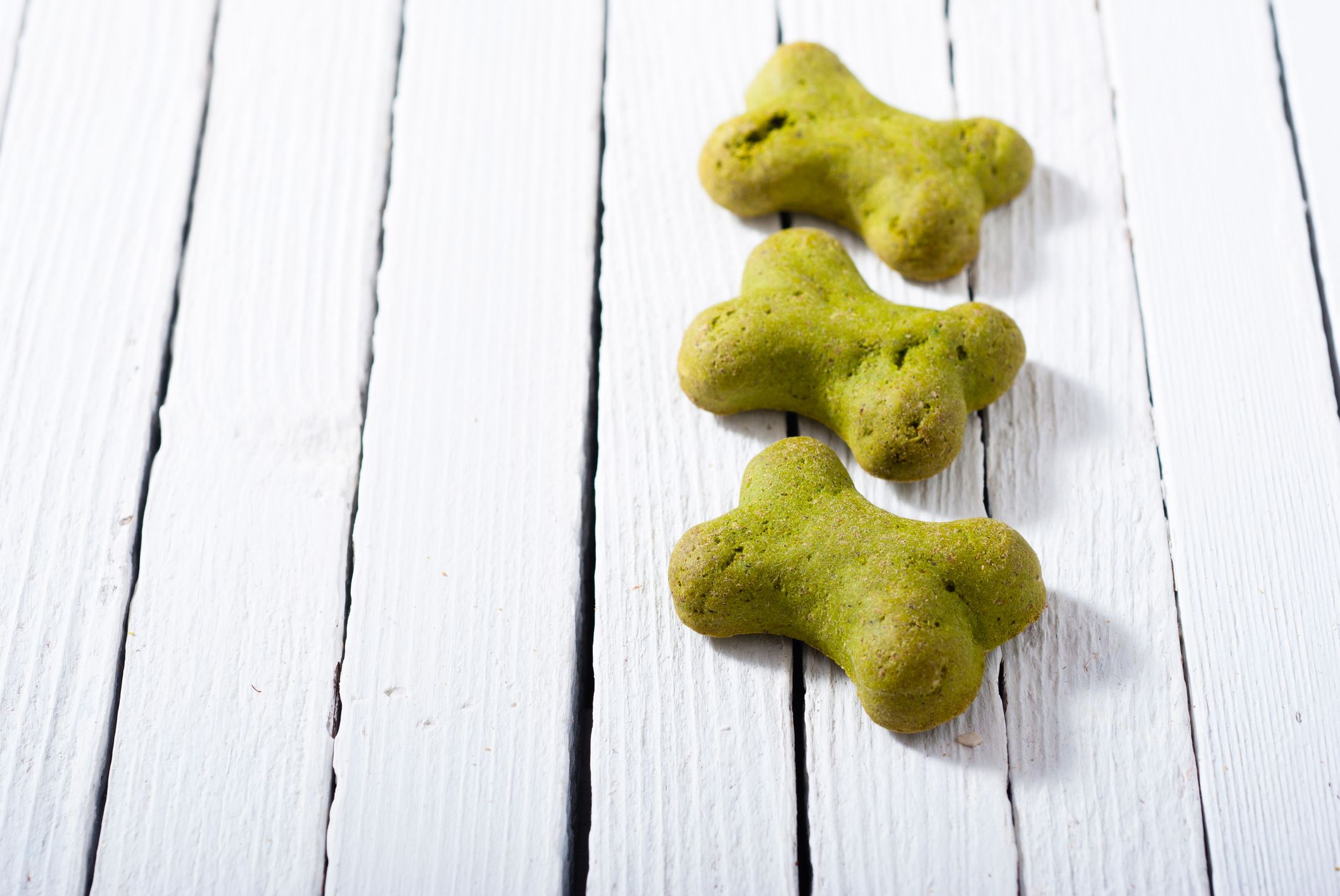 green dog treats