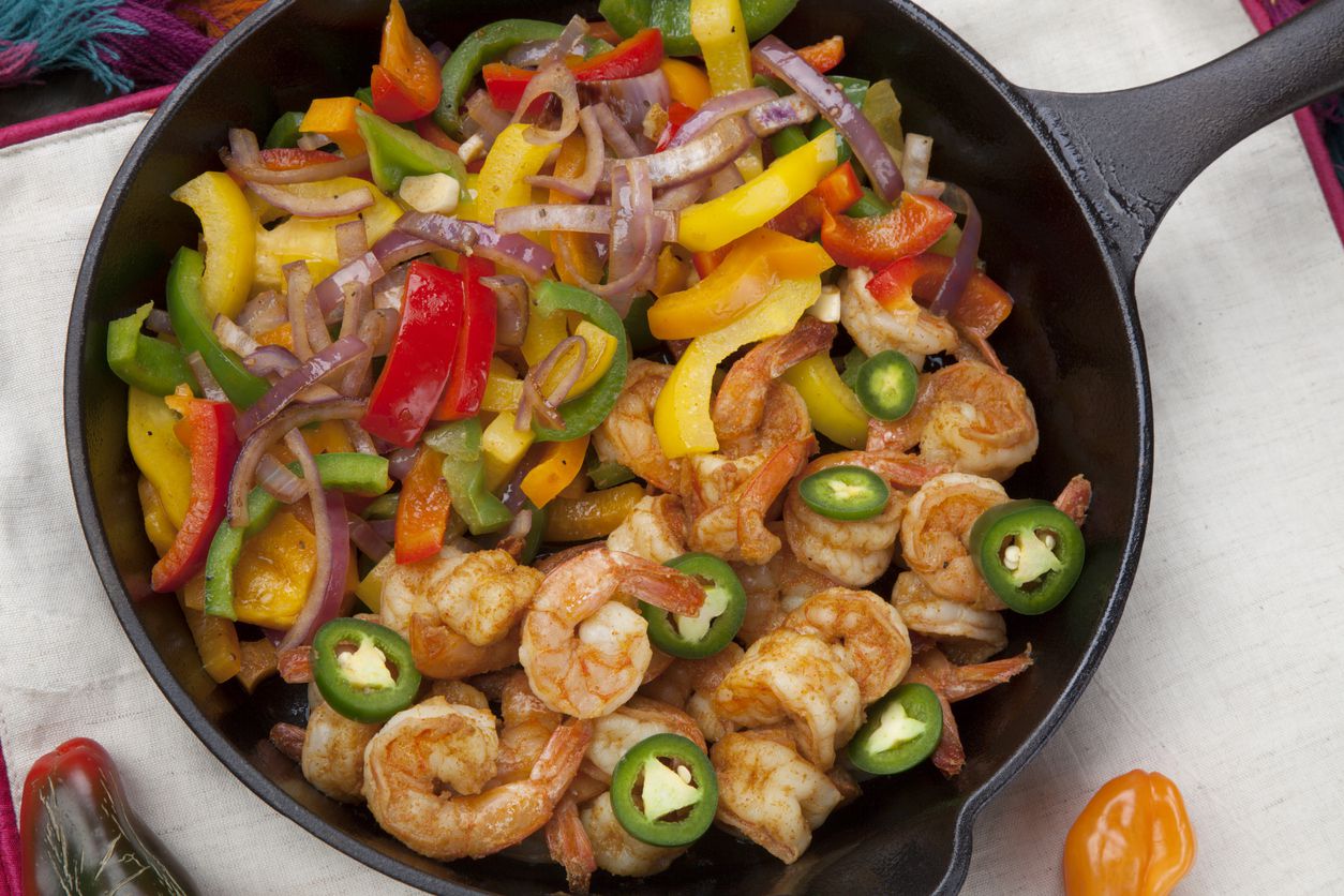 shrimp fajitas