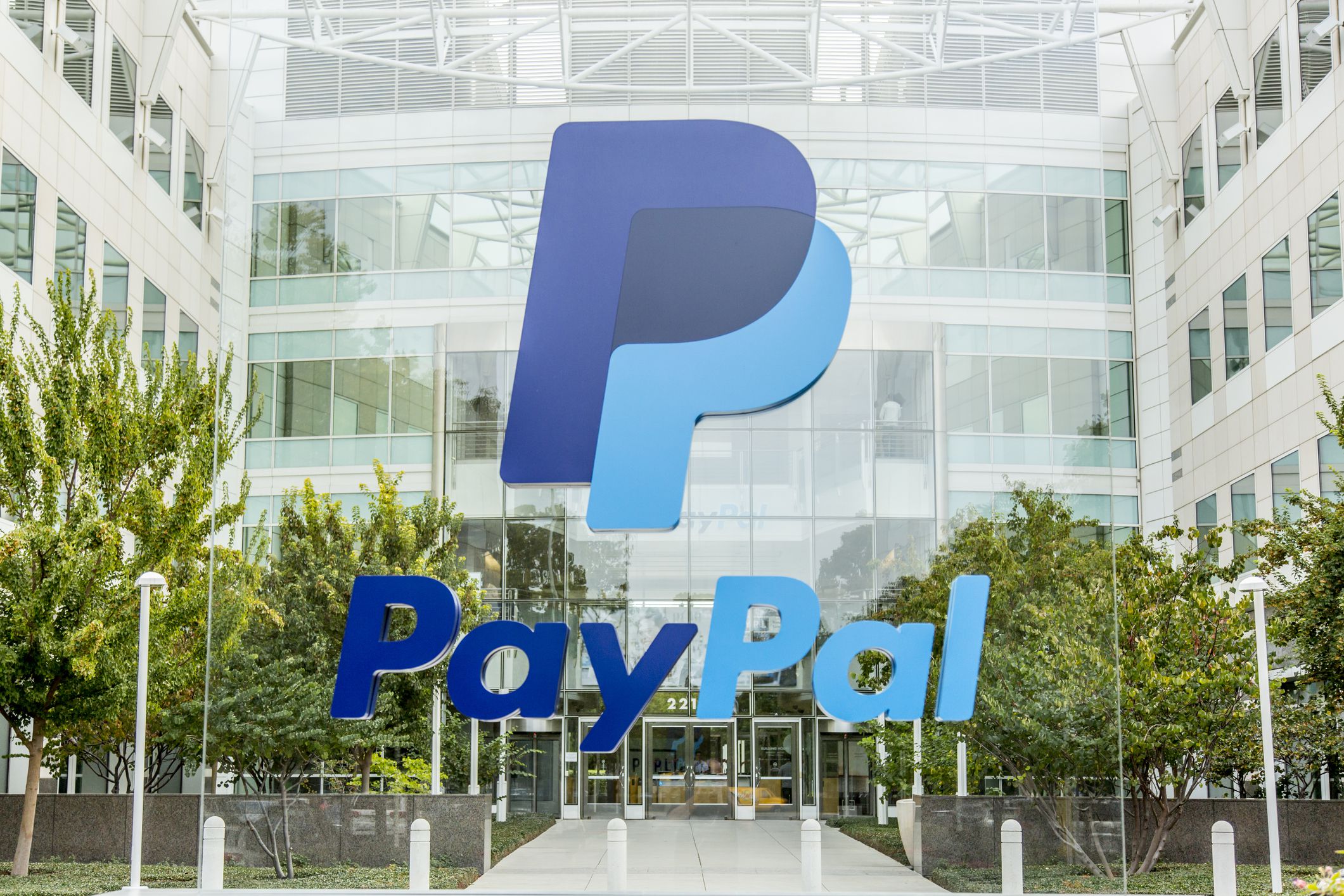 San Jose, USA - October 15, 2015: PayPal headquarters located at 2221 N. First Street San Jose, CA PayPal is an United States company operating a worldwide online payment system.