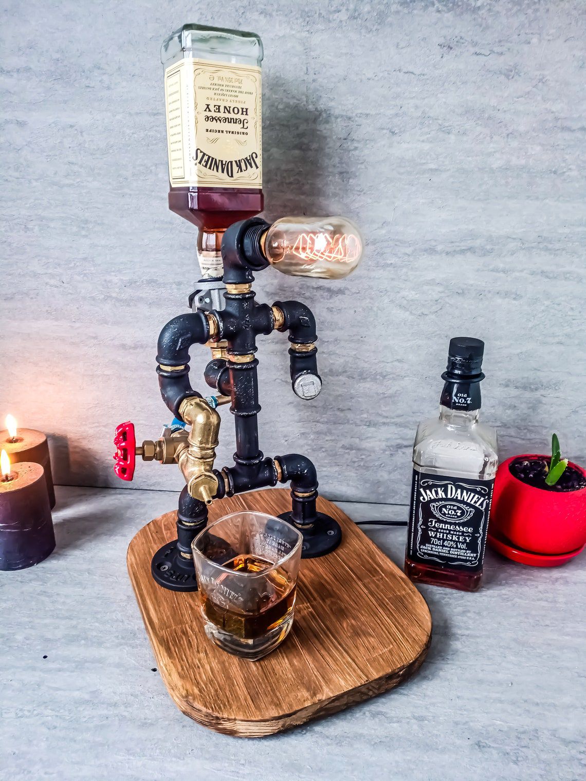 Man Cave Bar Decor Liquor Dispenser