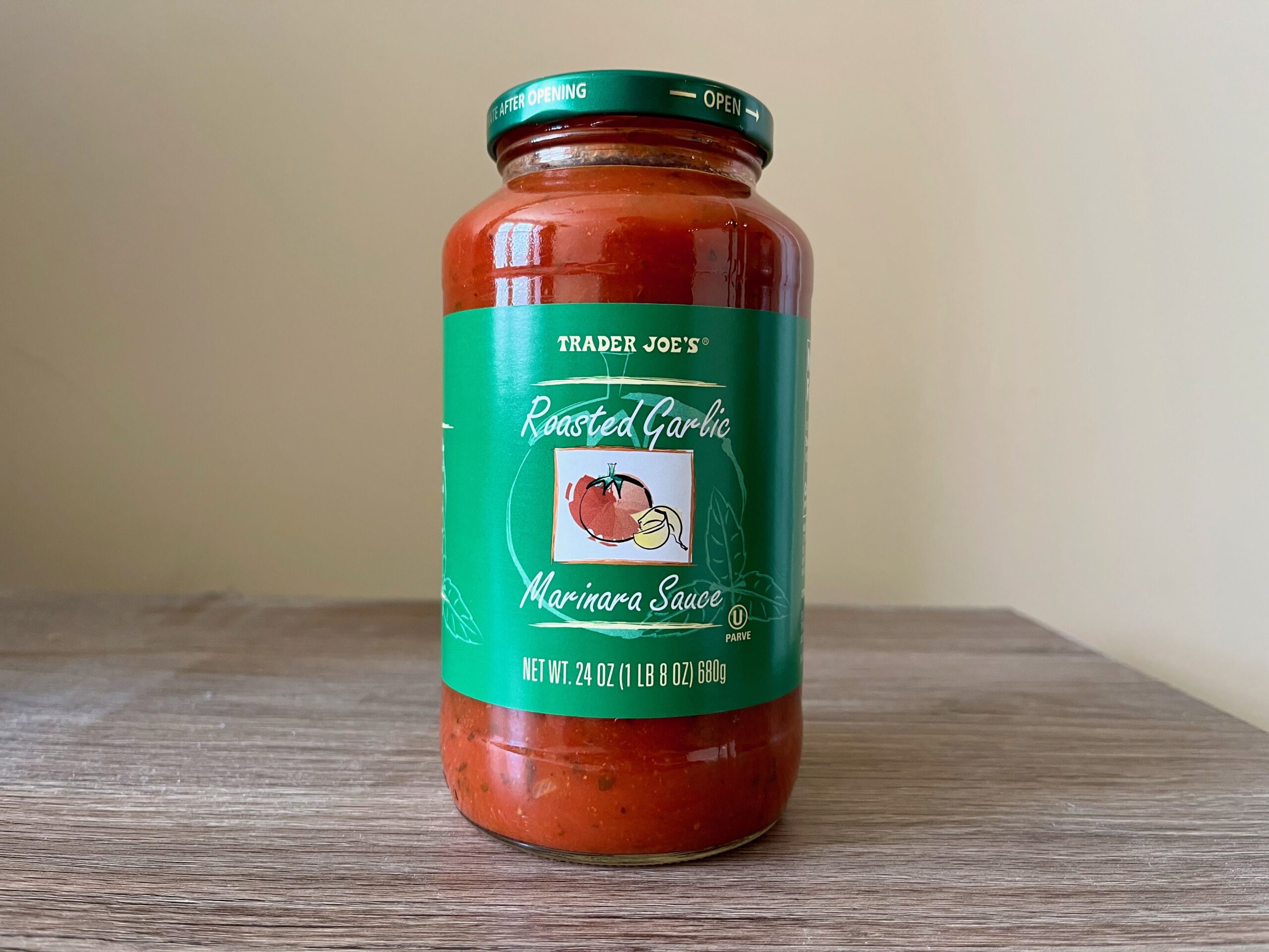 trader joes Roasted Garlic tomato sauce