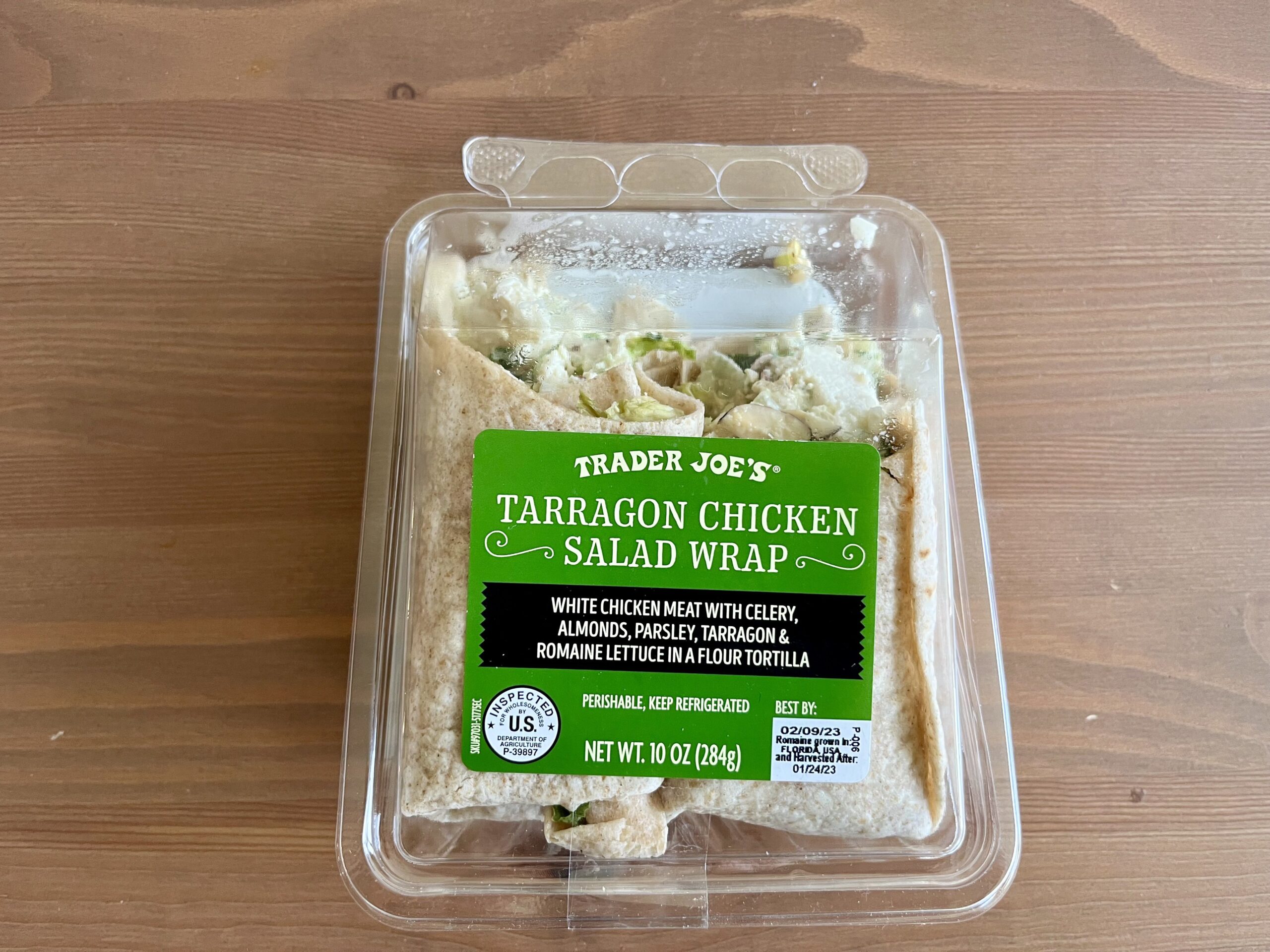 3. Tarragon Chicken Salad Wrap