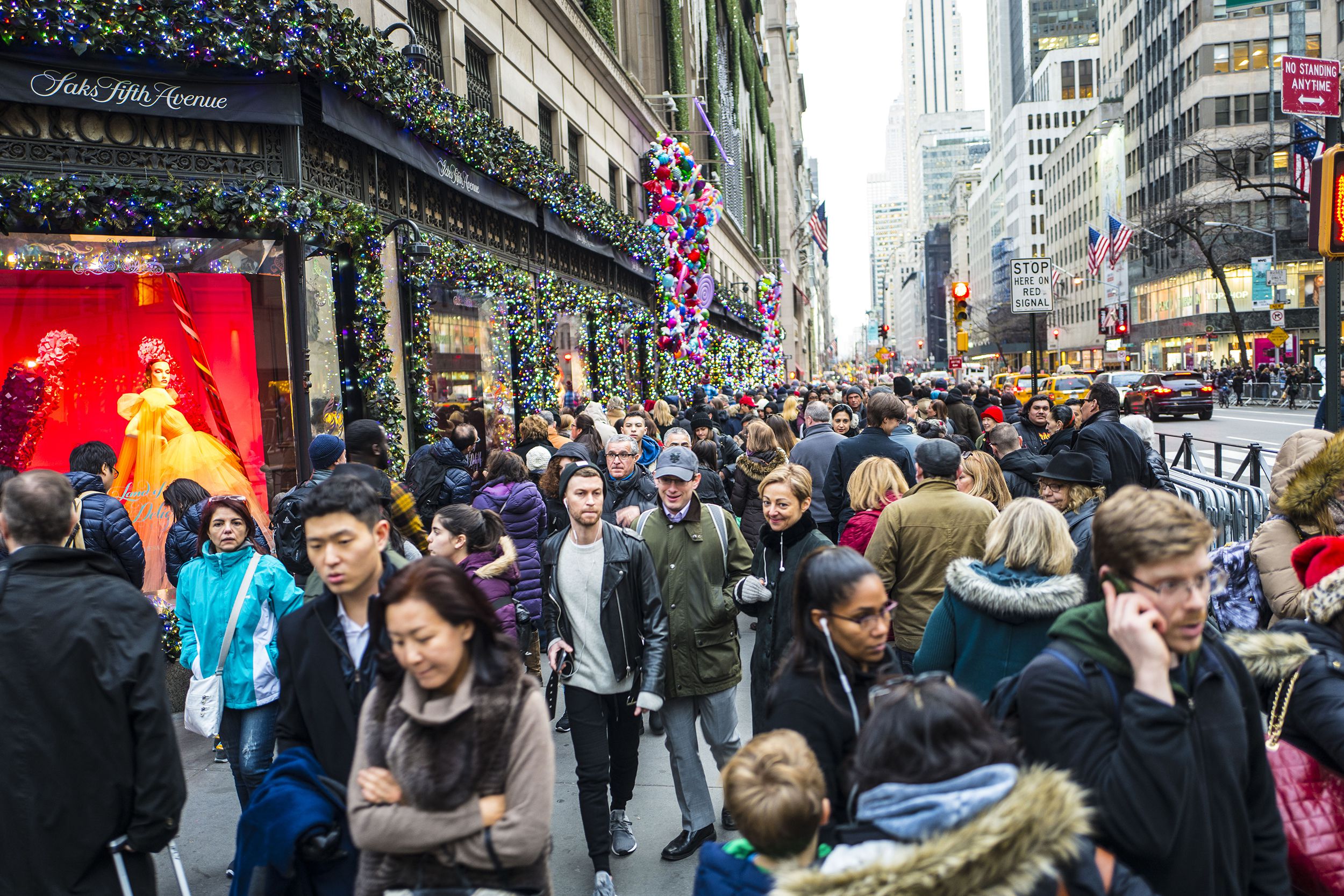 New York winter on 5th Avenue